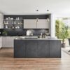 Nobilia moderne Designküche novalux Schiefer Lack Fronten